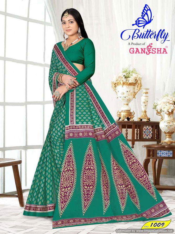 Butterfly Vol 1 By Ganesha Daily Wear Cotton Printed Saree Wholesale Price In Surat